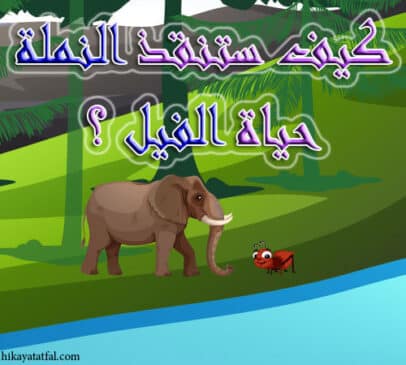 قصة الفيل والنملة قصص اطفال قصيرة